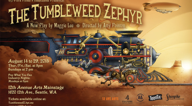 The epic new steampunk adventure rides the rails August 14 to 29!